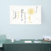 Eerste reis rond de zonsopgang 1e verjaardag spandoek (Beurs)