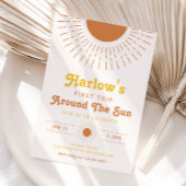 Eerste reis rond de zonuitnodiging | Boho Kaart