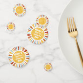 Eerste reis rond de zonuitnodiging confetti (Groep)