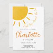 Eerste reis rond de zonuitnodiging kaart (Voorkant)