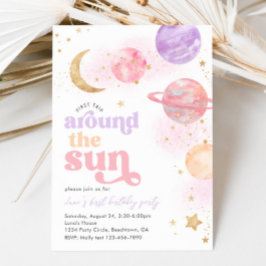 Eerste reis rond de zonuitnodiging | Ruimte Kaart