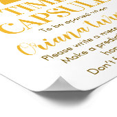 Eerste reis rond het Poster met de zontijdcapsule (Hoek)