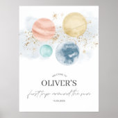 Eerste reis rond het Poster van het Welkome Teken  (Voorkant)