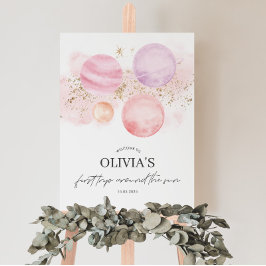 Eerste reis rond het Poster van het Welkome Teken 