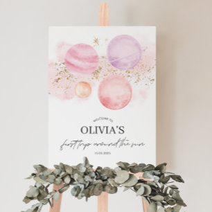 Eerste reis rond het Poster van het Welkome Teken