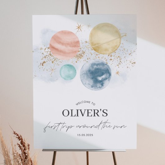 Eerste reis rond het Poster van het Welkome Teken 