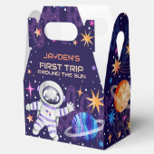 Eerste reis rond het Sun Astronaut Rocket Ship Bedankdoosjes (Geopend)