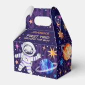 Eerste reis rond het Sun Astronaut Rocket Ship Bedankdoosjes (Voorkant Zijde)