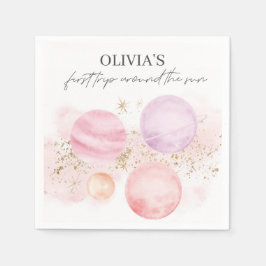 Eerste reis rond het Sun Paper Napkins Servet