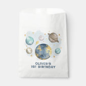 Eerste reis rond het Sun Planetarium Birthday Boy Bedankzakje (Voorkant)