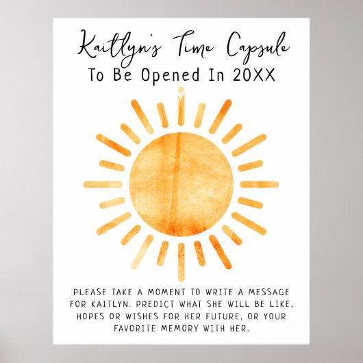 Eerste reis rond het Sun Time Capsule-spel Poster (Voorkant)