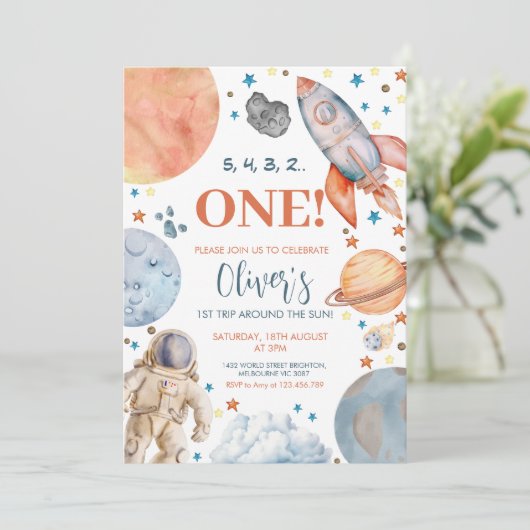 Eerste reis rond het verjaardagsfeest van de astro kaart (Staand voorkant)