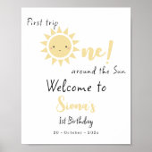 Eerste reis rond het Welkomstbord van de Zondag Poster (Voorkant)