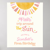 Eerste reis rond het Welkomstteken van de Zondag Poster (Voorkant)