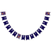 Eerste reis rond het zondag-verjaardagsfeest vlaggetjes (Alle)