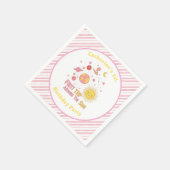 Eerste reis rond het Zonnemeisje 1e. verjaardagsfe Servet (Hoek)