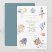 Eerste reis rond naar zon Space Eerste verjaardag Kaart (Voorkant / Achterkant)