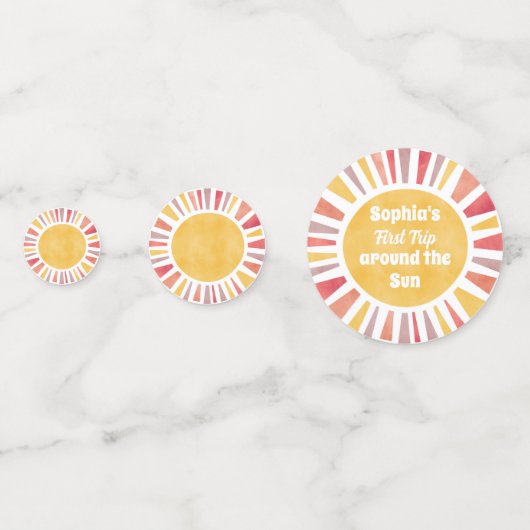 Eerste reis rond Sun Ballon voor meisjes Confetti (Voorkanten)