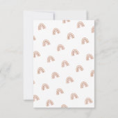 Eerste reis rond Sun Boho Rainbow 1e verjaardag Kaart (Achterkant)