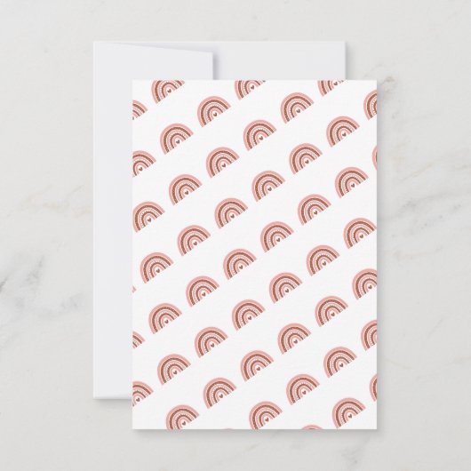 Eerste reis rond Sun Boho Rainbow 1e verjaardag Kaart (Achterkant)