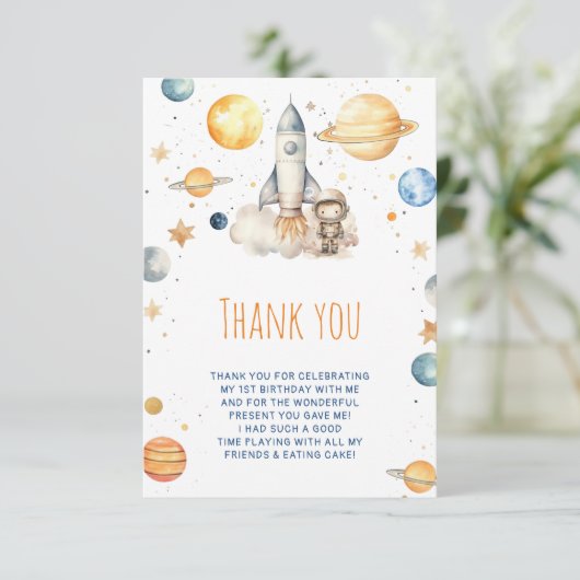 Eerste reis rond Sun Boys 1e verjaardag dank u Kaart (Staand voorkant)