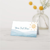 Eerste reis rond Sun Place Card Verjaardagsfeest Plaatskaartje (Voorkant)