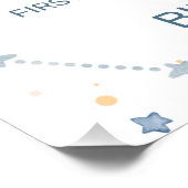 Eerste reis rond zon 1e verjaardag welkomstbord foto afdruk (Hoek)