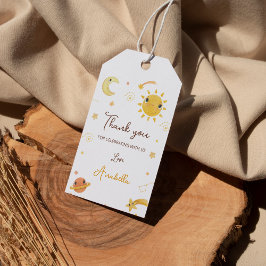 Eerste reis rond zon dank u Label verjaardagsfeest Cadeaulabel