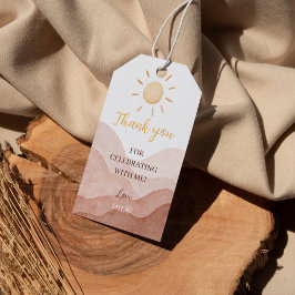 Eerste reis rond zon dank u Label verjaardagsfeest Cadeaulabel