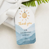 Eerste reis rond zon dank u Label verjaardagsfeest Cadeaulabel