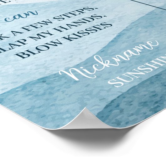 Eerste reis rond zon Verjaardag Milestone Poster (Hoek)