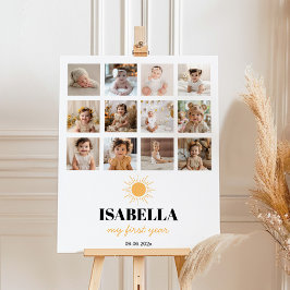 Eerste reis rond zon Verjaardag Milestone Poster