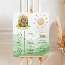 Eerste reis rond zon Verjaardag Milestone Poster