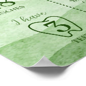 Eerste reis rond zon Verjaardag Milestone Poster (Hoek)