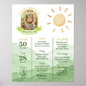 Eerste reis rond zon Verjaardag Milestone Poster (Voorkant)