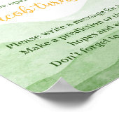 Eerste reis rond Zon Verjaardag Tijd Capsule teken Poster (Hoek)