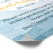 Eerste reis rond Zon Verjaardag Tijd Capsule teken Poster (Hoek)