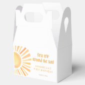 Eerste reis rondom de zonsekneutraal verjaardag bedankdoosjes (Geopend)