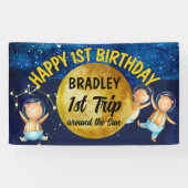 Eerste reis rondom de zonsopgang van het eerste ve spandoek (Horizontaal)