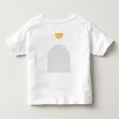 Eerste reis rondom zonneschijn boho yellow kinder shirts (Achterkant)
