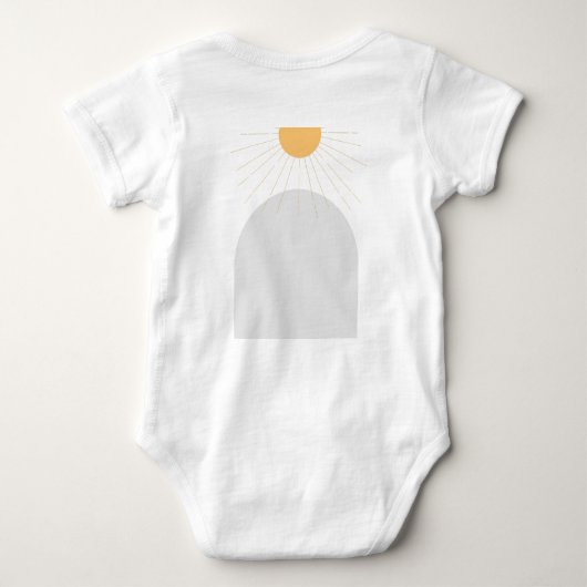 Eerste reis rondom zonneschijn boho yellow romper (Achterkant)