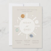 ‘Eerste reis’ Sun Space 1e verjaardag Kaart (Voorkant)