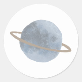 ‘Eerste reis’ Sun Space Kids Verjaardag Ronde Sticker