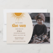 Eerste reis The Sun Draai 1 verjaardagsuitnodiging Kaart (Voorkant)