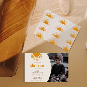 Eerste reis The Sun Draai 1 verjaardagsuitnodiging Kaart