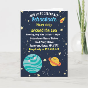 Eerste reis van de eerste verjaardag van de ruimte