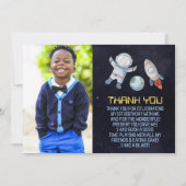 Eerste reis van de eerste verjaardag van de ruimte bedankkaart (Voorkant)