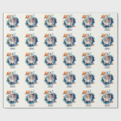 Eerste reis van de eerste verjaardag van de ruimte cadeaupapier (Vlak)