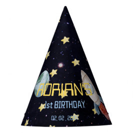 Eerste reis van de eerste verjaardag van de ruimte feesthoedjes