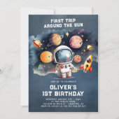Eerste reis van de eerste verjaardag van de ruimte kaart (Voorkant)